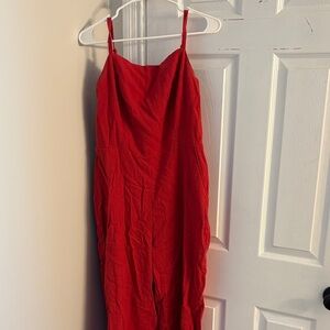 Elegant Red Jumpsuit